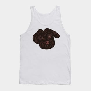 Cute Dark Chocolate Color Maltipoo Tank Top